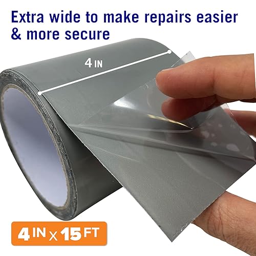 Miniatura 11 de Better Boat Black Waterproof Tape for Leaks, Heavy Duty Marine Grade Sealant, 15 ft x 4 in, for Pools, Gutters, Underwater Repair, Patching and