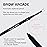 Vivienne Sab Brow Arcade Eyebrow Pencil - Fine Tip Pen with Spoolie Brush, Smudge-Proof Color for Cool-Toned Hair, Longwear Definition for Sparse Arches, Shade 04 Dark Grey, 0.035 oz