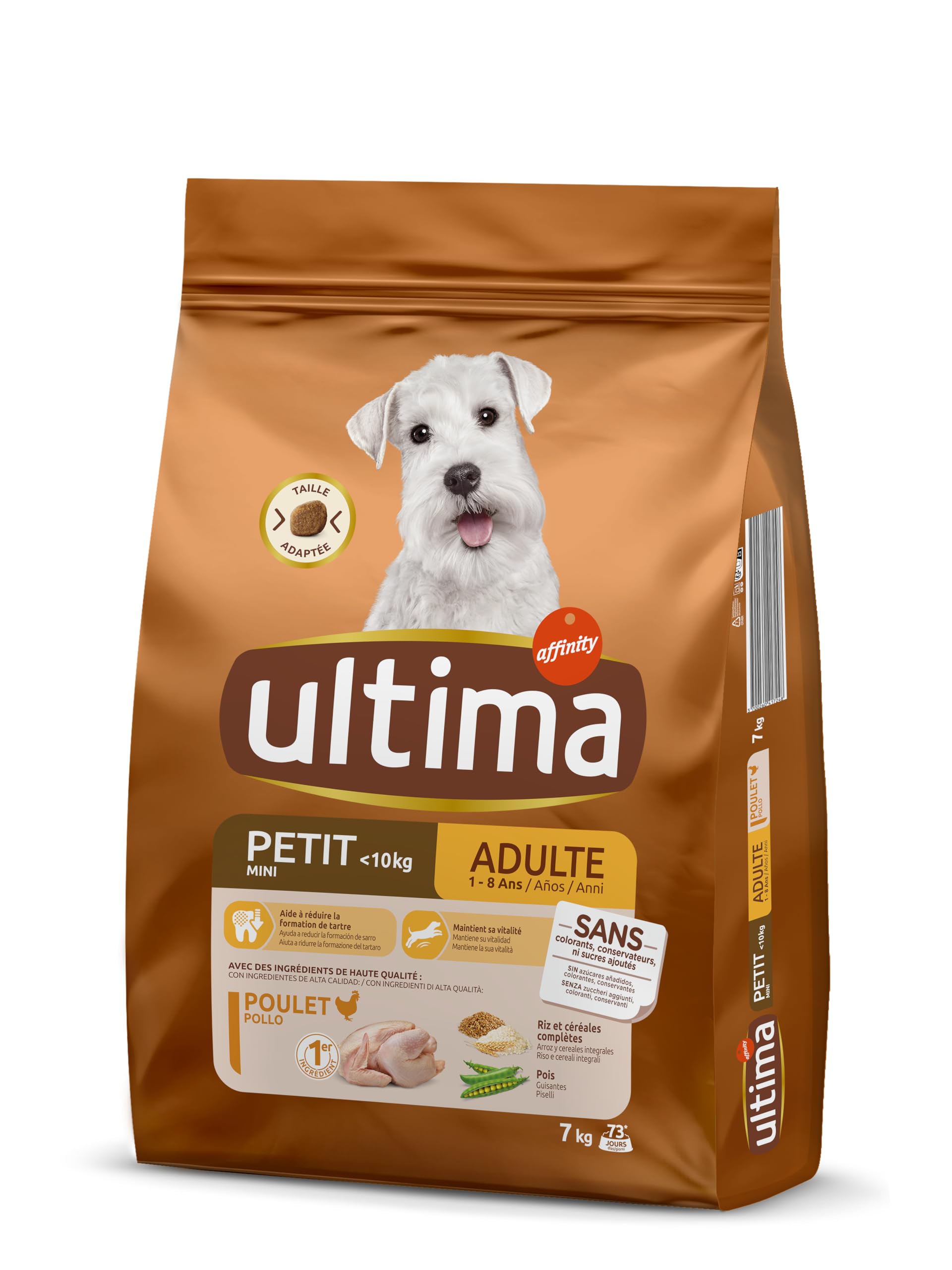 Ultima Kleine Adult Kip, droogvoer voor honden, 4 x 1,5 kg, totaal 6