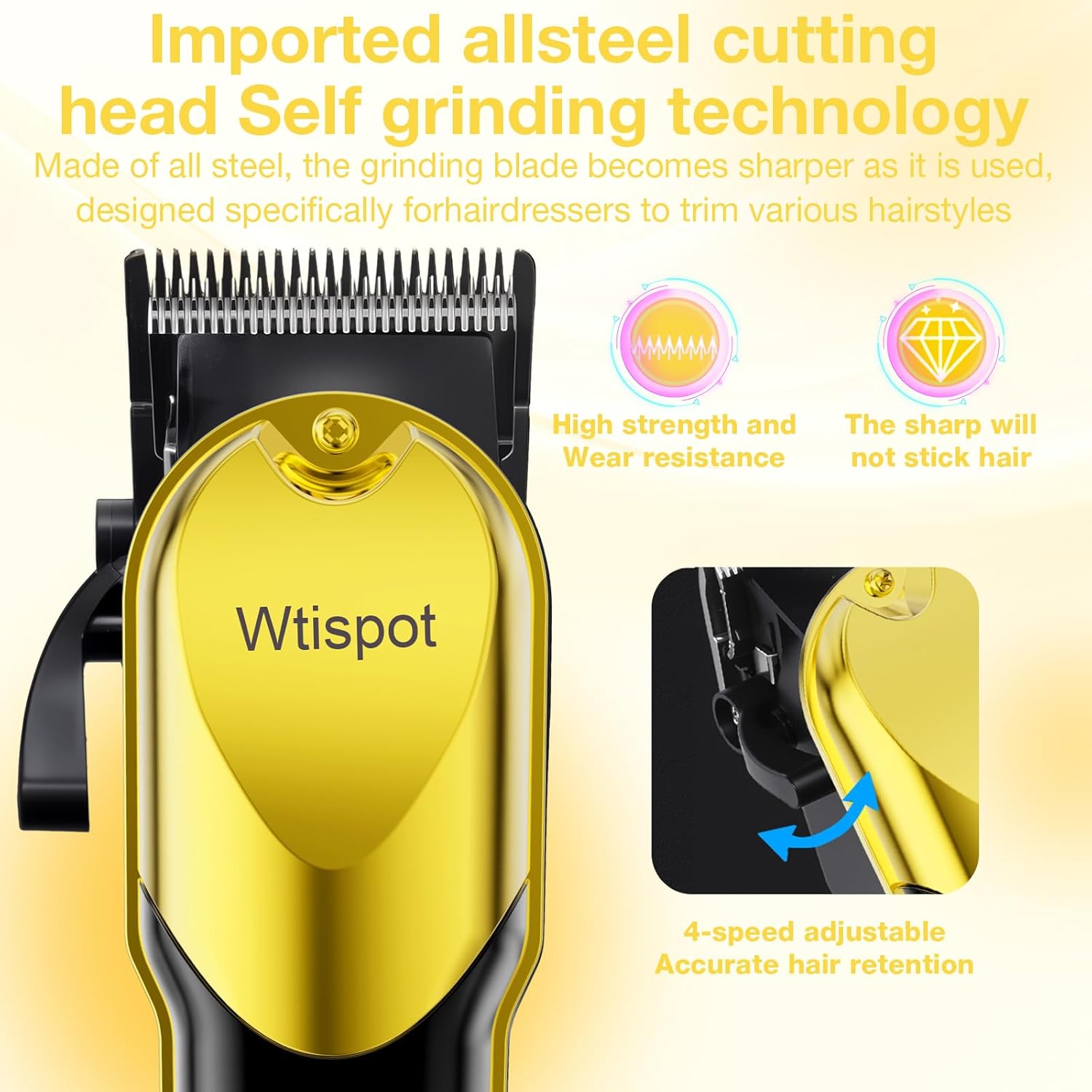 Hair Clippers Set for Men,Hair Clipper Trimmer with LED Display, Professional Cordless Hair Clipper Shaver Beard Trimmer, Hair Cutting Machine for Men, Holiday Gift for Father's Day Gift(with Apron) - Image 5