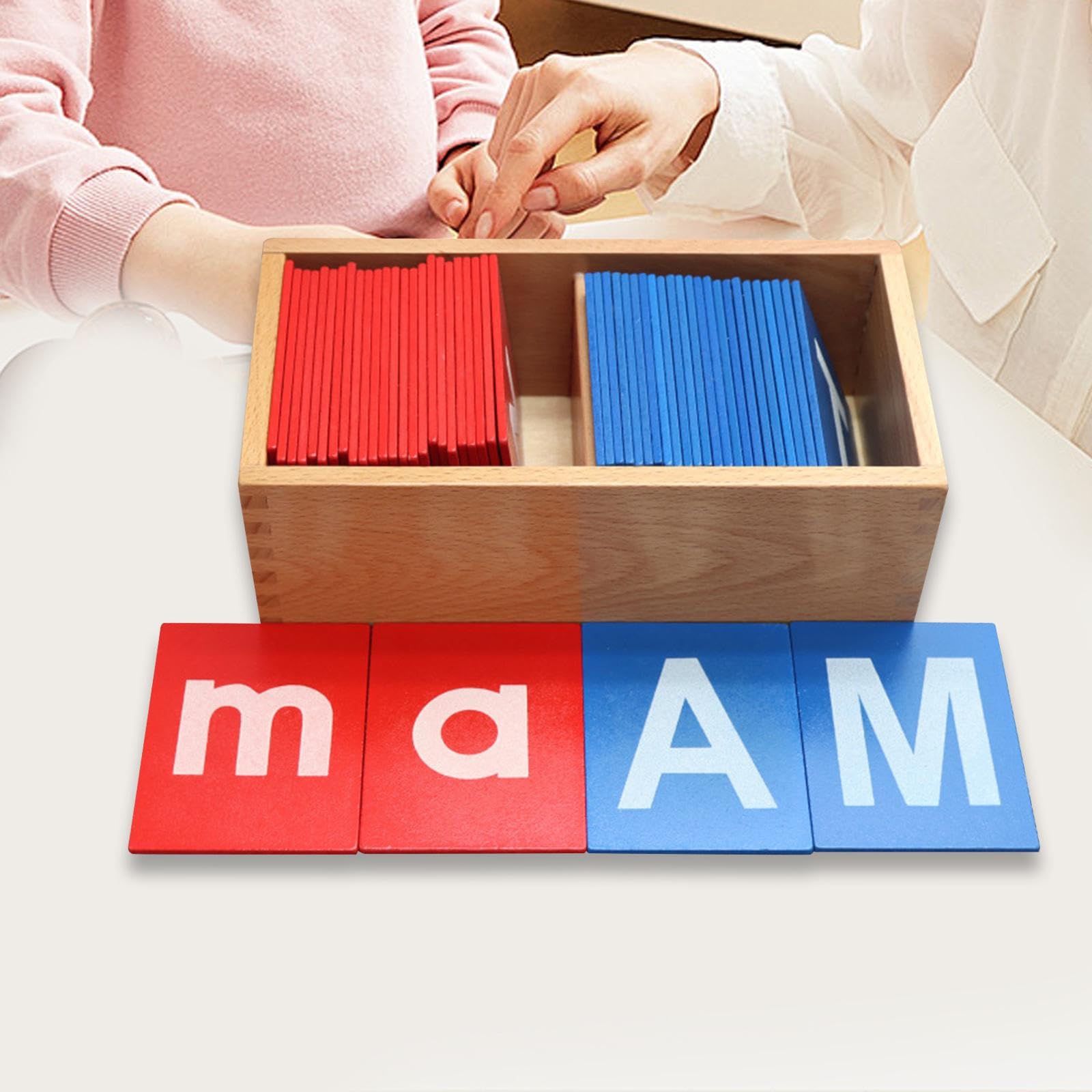 Lernkarten für Kinder, Alphabet Lernkarten Aus Holz für Spiel, Reise Und Interaktion