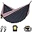 Wise Owl Outfitters Hammock for Camping Double Hammocks Gear for The Outdoors Backpacking Survival or Travel - Portable Lightweight Parachute Nylon DO Charcoal Rose