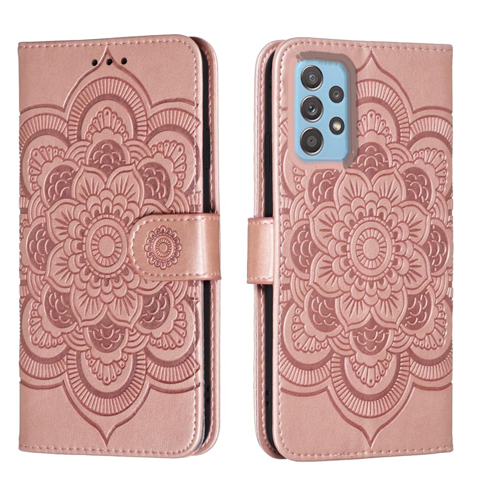 shingtomua for Samsung Galaxy A32 5G/M32 5G Case Wallet with Card Holder Kickstand Magnetic Soft Leather Flip Fold Case for Samsung A32 5G Cover (Pink)