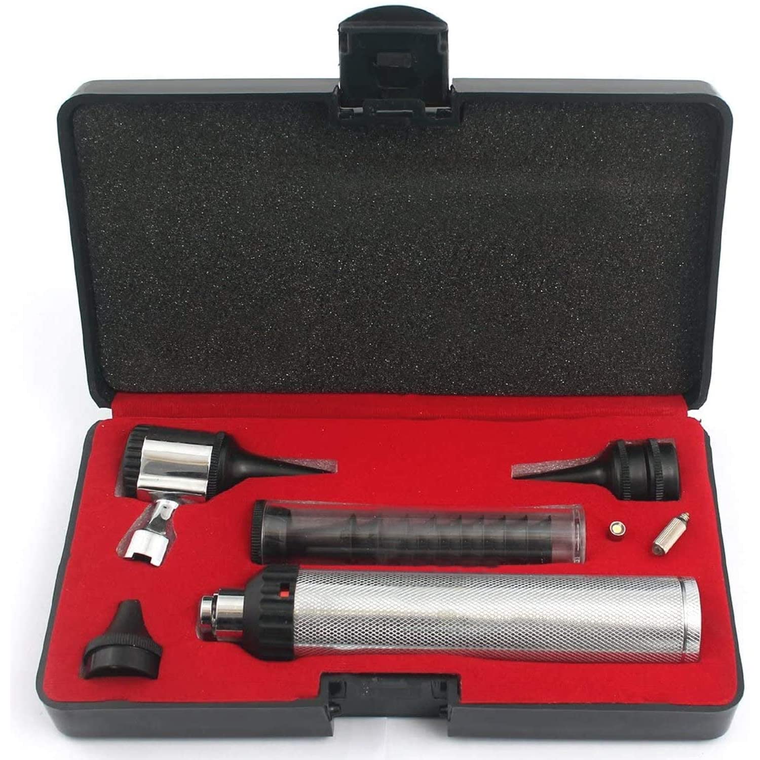 PRECISE CANADA: New 3.2V Otoscope Set Includes Set of Disposable Specula Adaptor and 3 Sizes of REUSEABLE Specula Plus Hard CASECASE + 2 Free Bulb New