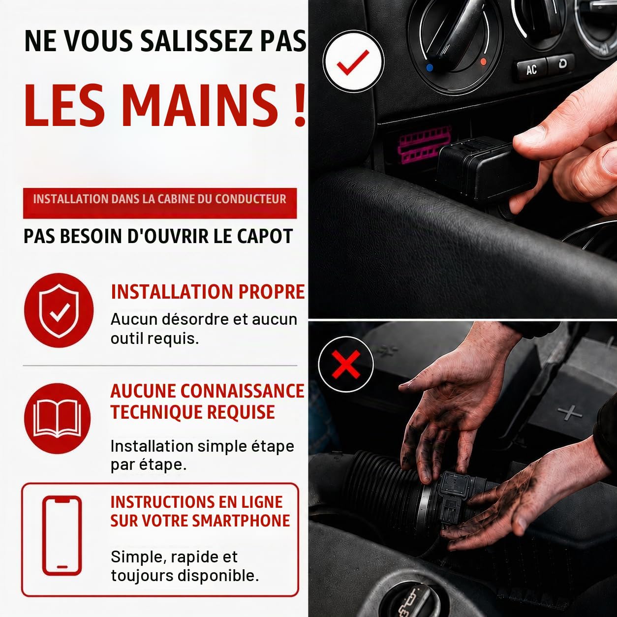 Boîtier Additionnel OBD2B v4 pour 207 1.4 1.6 2006-2016 de puissance