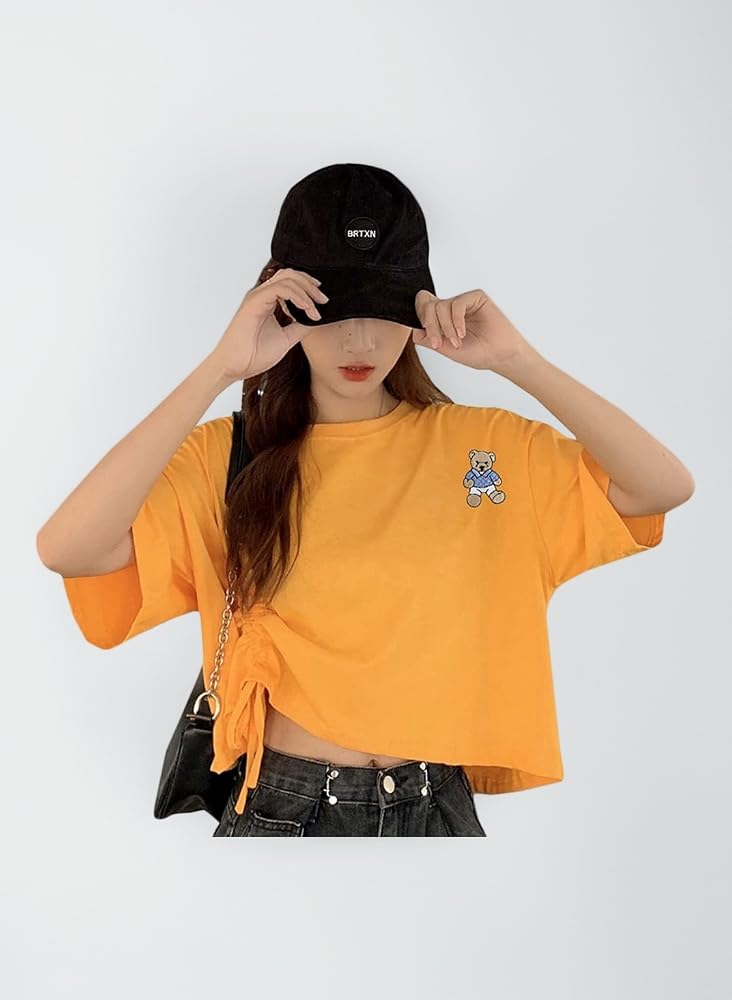 Amazon | JQBFLtシャツ レディース ショート丈 トップス へそ出し