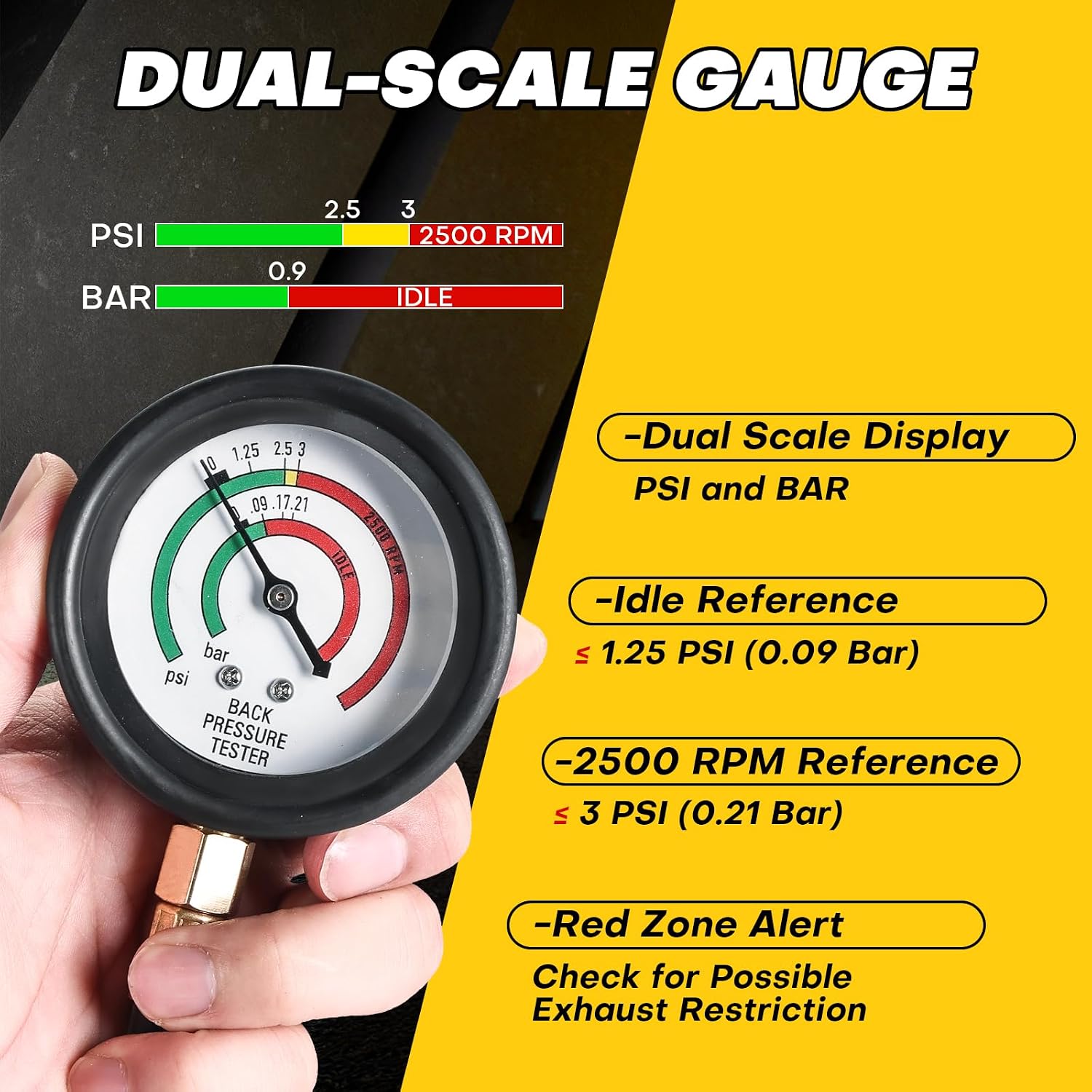 Exhaust Back Pressure Tester Kit