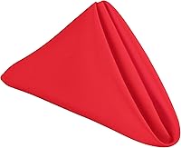 Vista 11 de GEFEII Servilletas de tela de poliéster sólido de 18 x 18 pulgadas para mantel rectangular redondo y cuadrado para boda, fiesta, restaurante