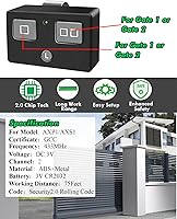 Vista 4 de para Ghost Control, transmisor remoto de apertura de puerta Ghost Gate Opener AXP1 AXS1, transmisor remoto de 5 botones, 3 botones para aperturas