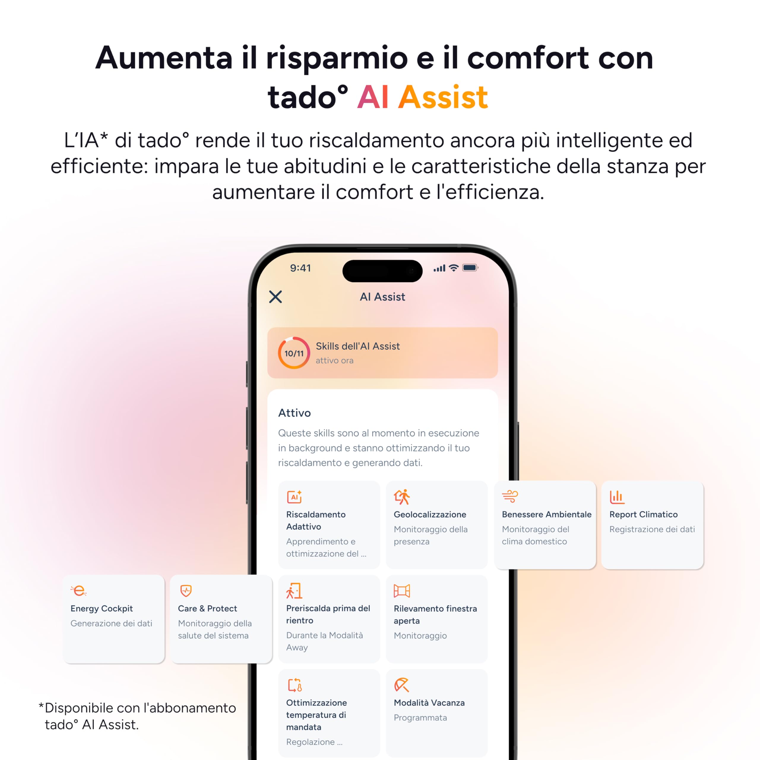 tado° Bridge X, Thread Border Router e amplificatore di segnale per tado° X e altri dispositivi compatibili con Thread in ambiente smart home