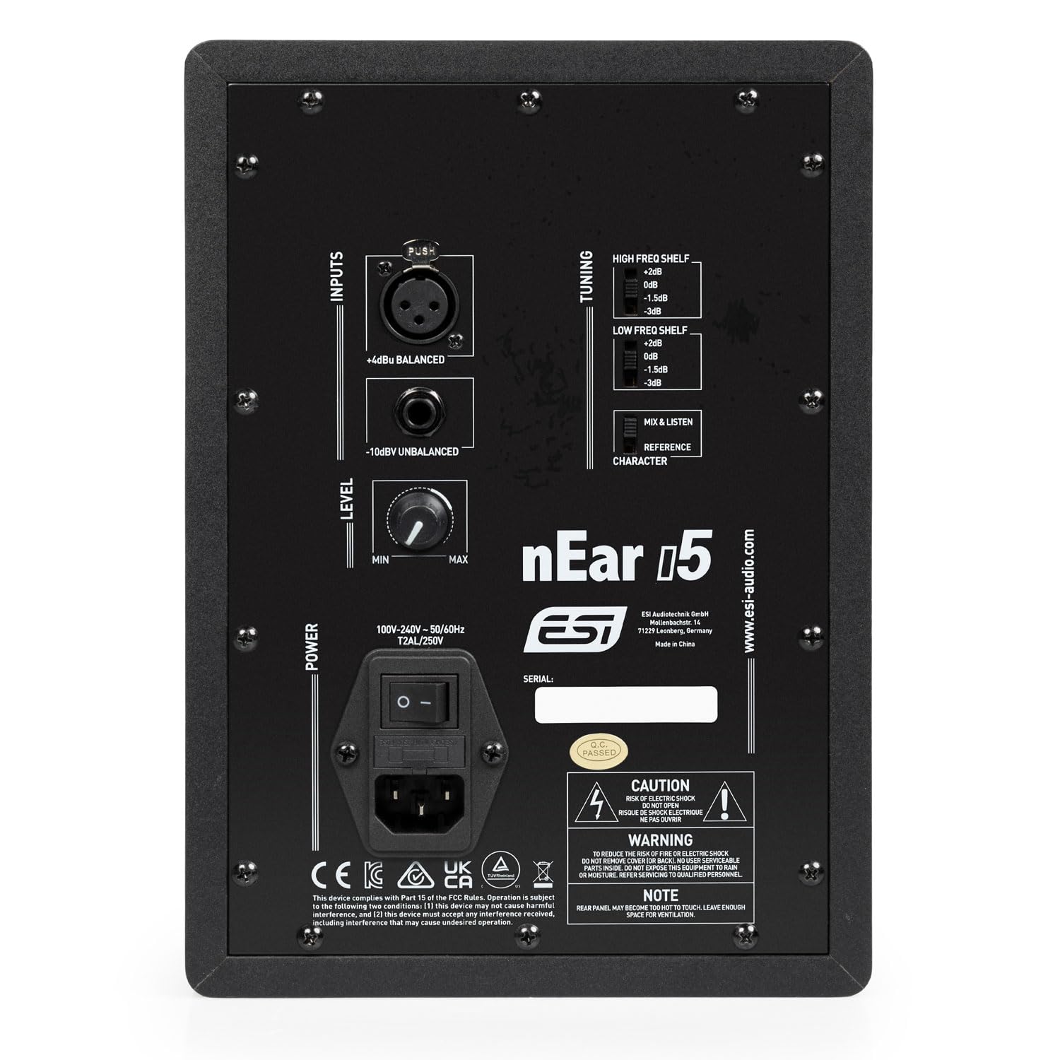 ESI nEAR i5 Studio Monitor-Boxen aktive Lautsprecher 1 Paar mit 2X keepdrum Klinkenkabel