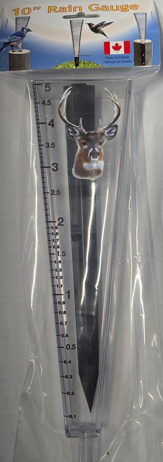 10" Rain Gauge- Deer