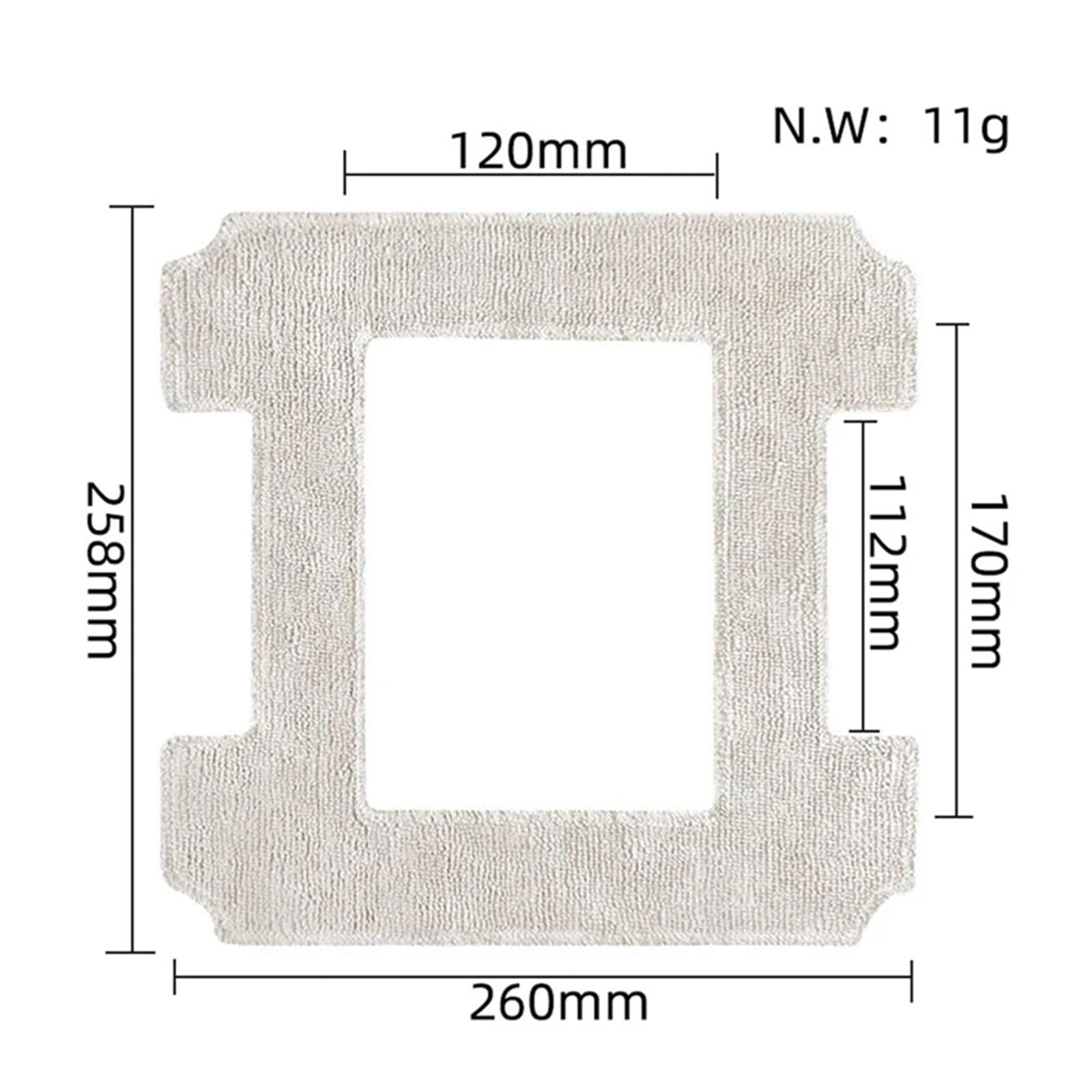 Panno For La Pulizia Del Robot Lavavetri, Panno For La Pulizia Del Mocio, Compatibile Con ECOVACS W1/W1 Pro, Parti Di Ricambio For Robot Lavavetri(20 pcs)
