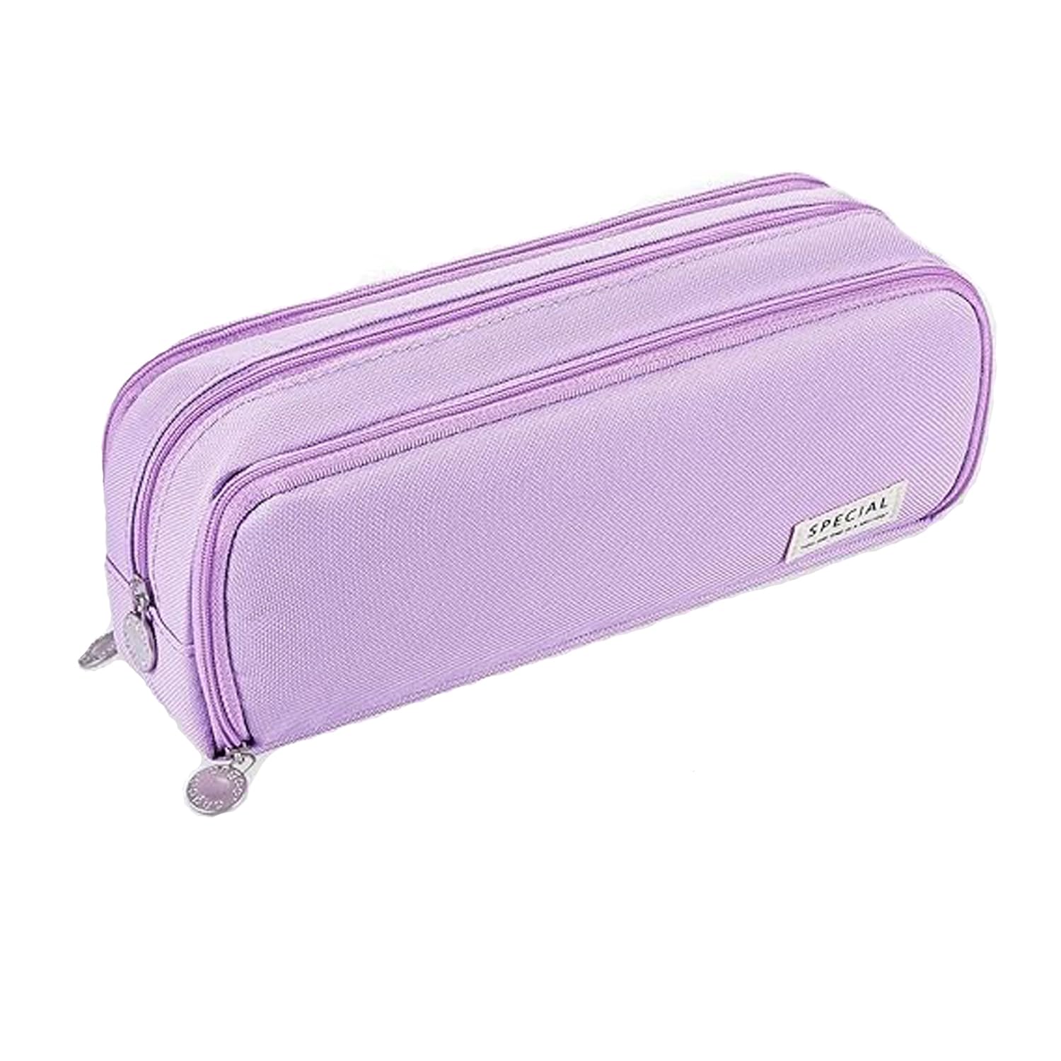 EASTHILL Large Pencil Case Big Capacity Pencil Bag Large Storage Pouch 3 Compartments Pen Case for Teen Boys Girls School Students (Special-PURPAL)