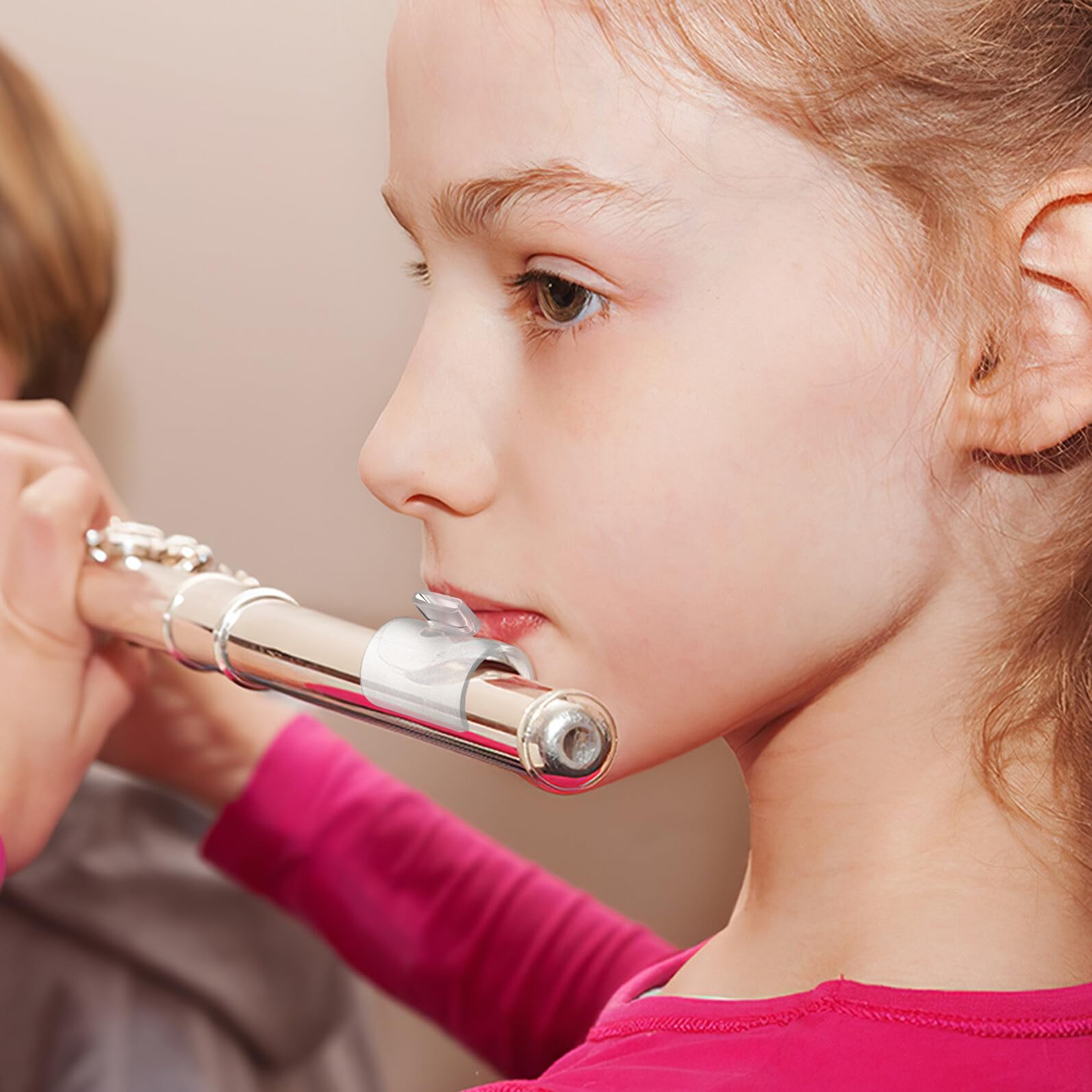 TOYANDONA Embouchure de Flûte en Pvc Blanc, Accessoire pour Apprentissage Flûte, Surface Lisse, Facile à Utiliser, pour Débutants et Joueurs Professionnels