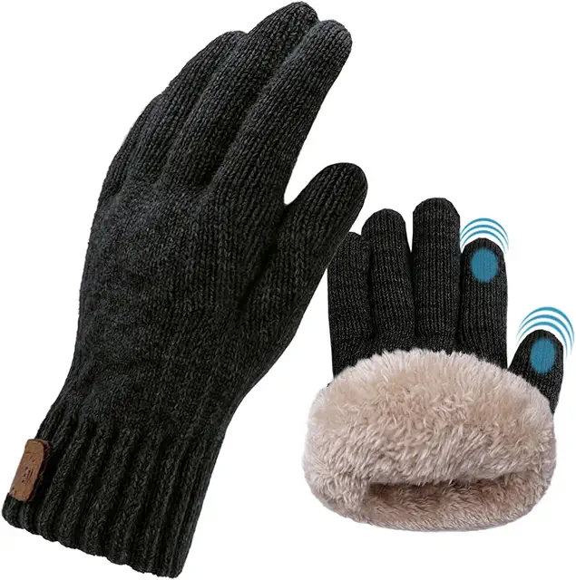 Gants Tactiles Homme & Femme Chauffants pour Sport Hiver - Ski, Vélo, Course