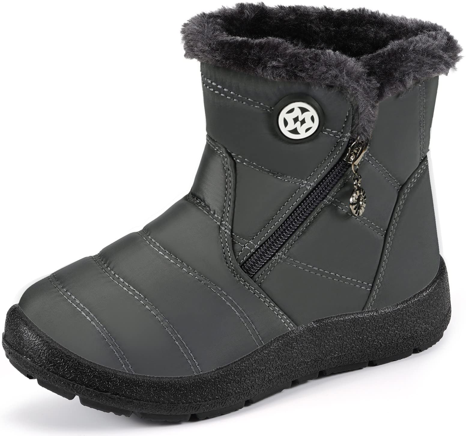 Gaatpot Stivali da Neve Ragazzi Ragazze Scarpe Invernali Bambini Fodera Calda Stivali Piatto Impermeabili Stivaletti Morbide Antiscivolo