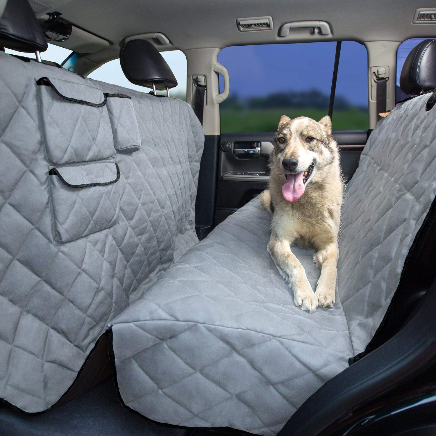 Tapiona xxl dog seat cover 63wx94l xxl back seat cover for cars Clearance