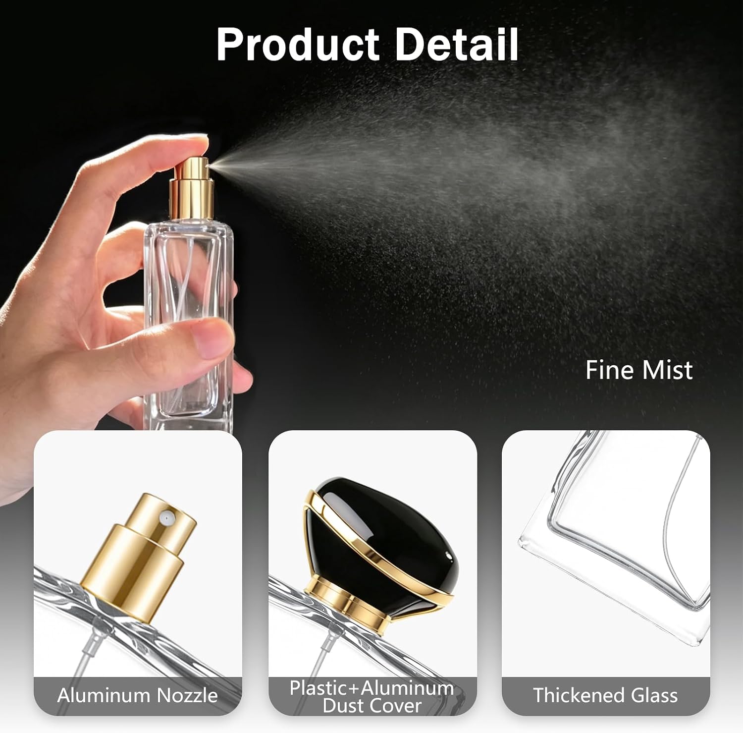 100ml/3.4oz Refillable Perfume Spray Bottle
