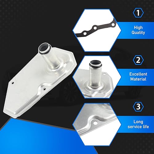 Miniatura 6 de RE0F11A JF015E - Kit de juntas de cárter de aceite y filtros de transmisión compatible con Nissan Versa Sentra Versa Note 2012-2019 sustituye a