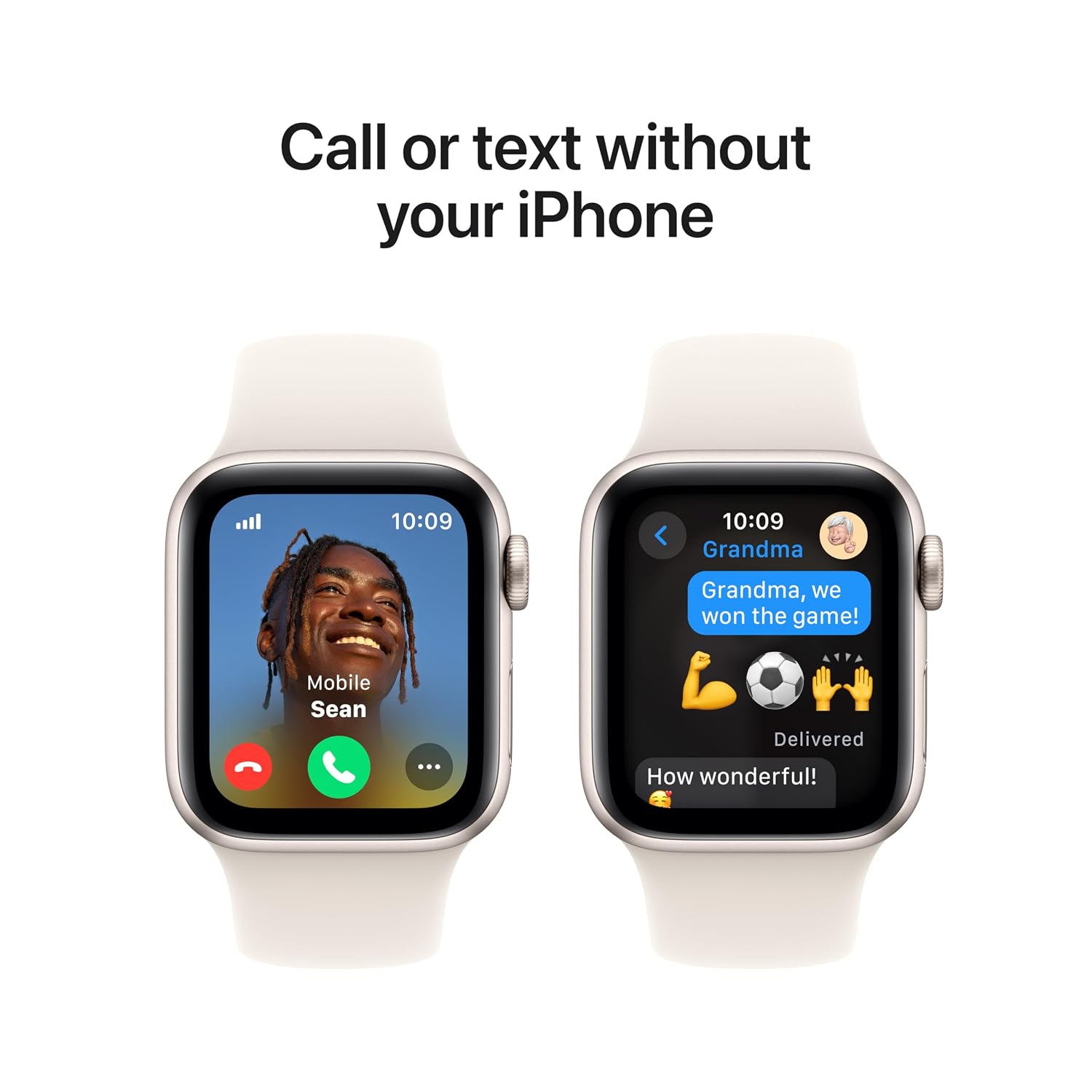 Apple Watch SE (2nd Gen) GPS + Cellular 40mm Smartwatch with Starlight Aluminium Case with Starlight Sport Band - S/M. Fitness and Sleep Trackers, Crash Detection, Heart Rate... - Image 4