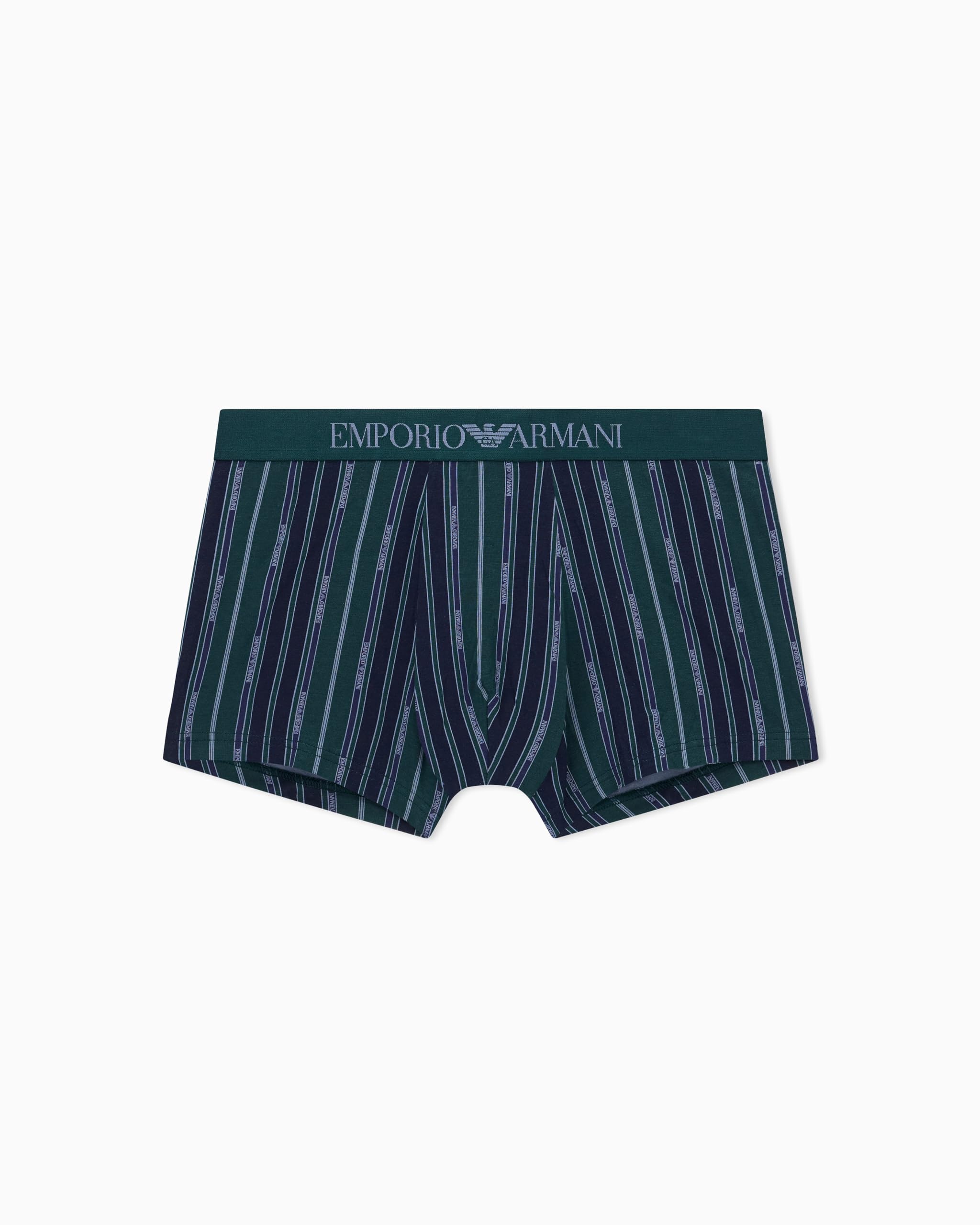 Emporio Armani Man's Classic Pattern Mix Trunk Green XXL