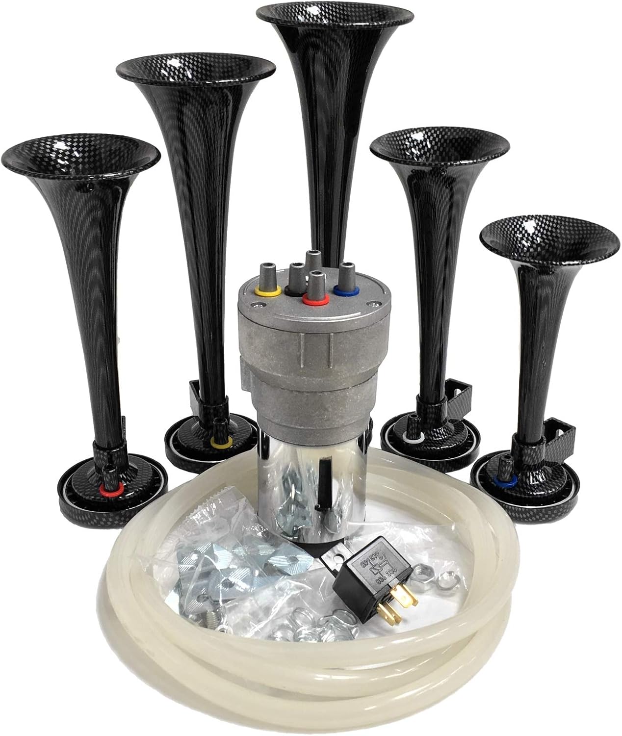 Dixie Air Horn - Carbon Fiber Look - Dixieland Premium Full 12 Note Version