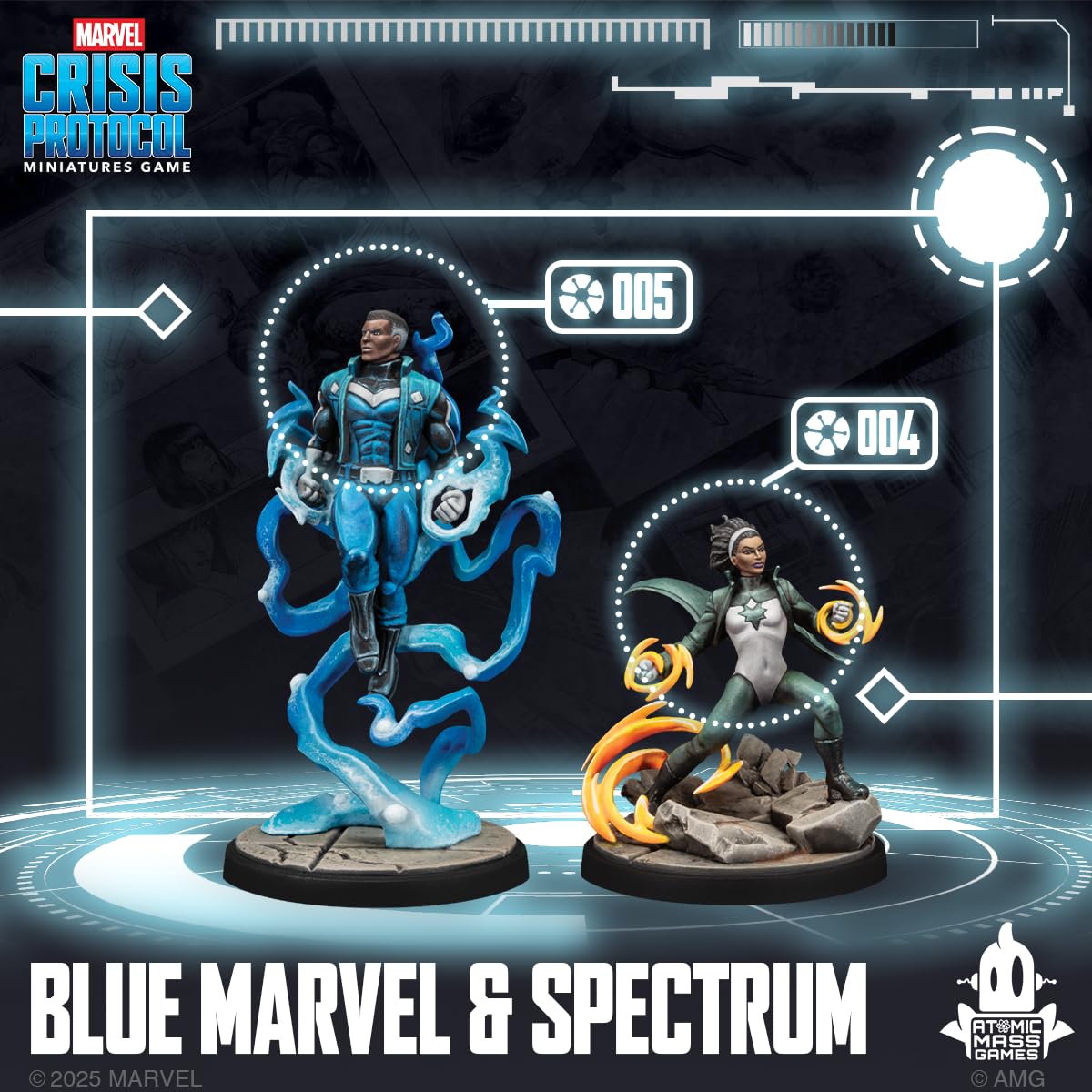 Amazon.com: Asmodee Marvel: Crisis Protocol Blue Marvel & Spectrum