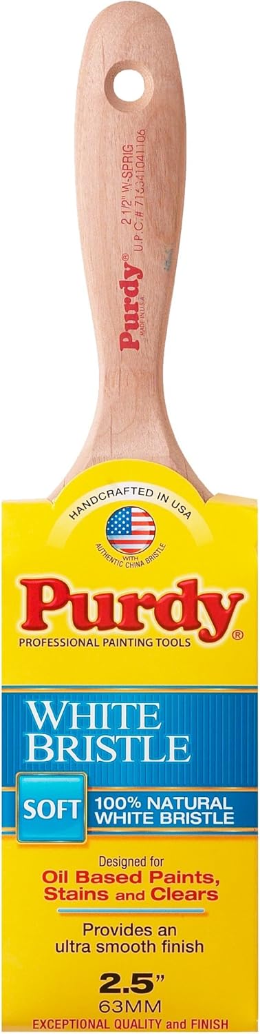 6‐Pack of 2‐1/2 Purdy 145380425 Sprig Sash Paint Brush, White China Bristle