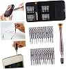 Busstier 25 Piece Screwdriver Repair Kit with Leather Wallet Case, Computer, Phone and Clock Repair Kit