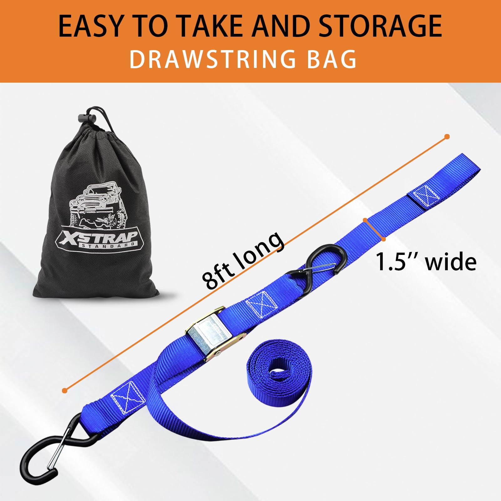 Amazon.com: XSTRAP STANDARD Motorcycle Tie Down Straps- (2 Pack