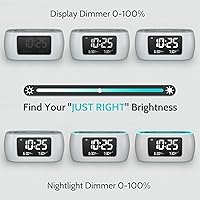 Vista 5 de Housbay - Radio despertador pequeño con luz para dormitorio