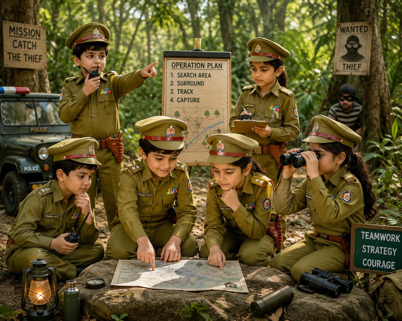 Rudra Fancy Dress Army Costumes for kids police costume & BSF csotumes subhash chandra bose costumes fancy dress costumes for age group 3 to 12 yrs,fabric 4