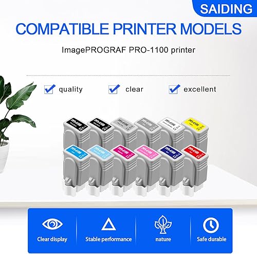 Miniatura 198 de SAIDING Cartuchos de tinta remanufacturados 712 712XL de repuesto para impresora de trazador DesignJet T230 T210 T650 T630 Studio (paquete de 4) 4-1