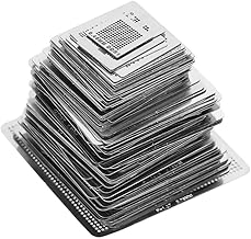 130 Pieces Universal BGA Reballing Stencils Solder Mesh Direct Heat Set Kit Rework NetIPhone Repair Tools