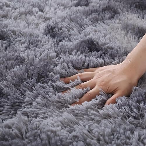 Miniatura 78 de Vafodo Alfombras de área para dormitorio esponjoso, alfombra de sala de estar, 9 x 12 pies, suave y esponjosa, alfombra de área rosa sólido