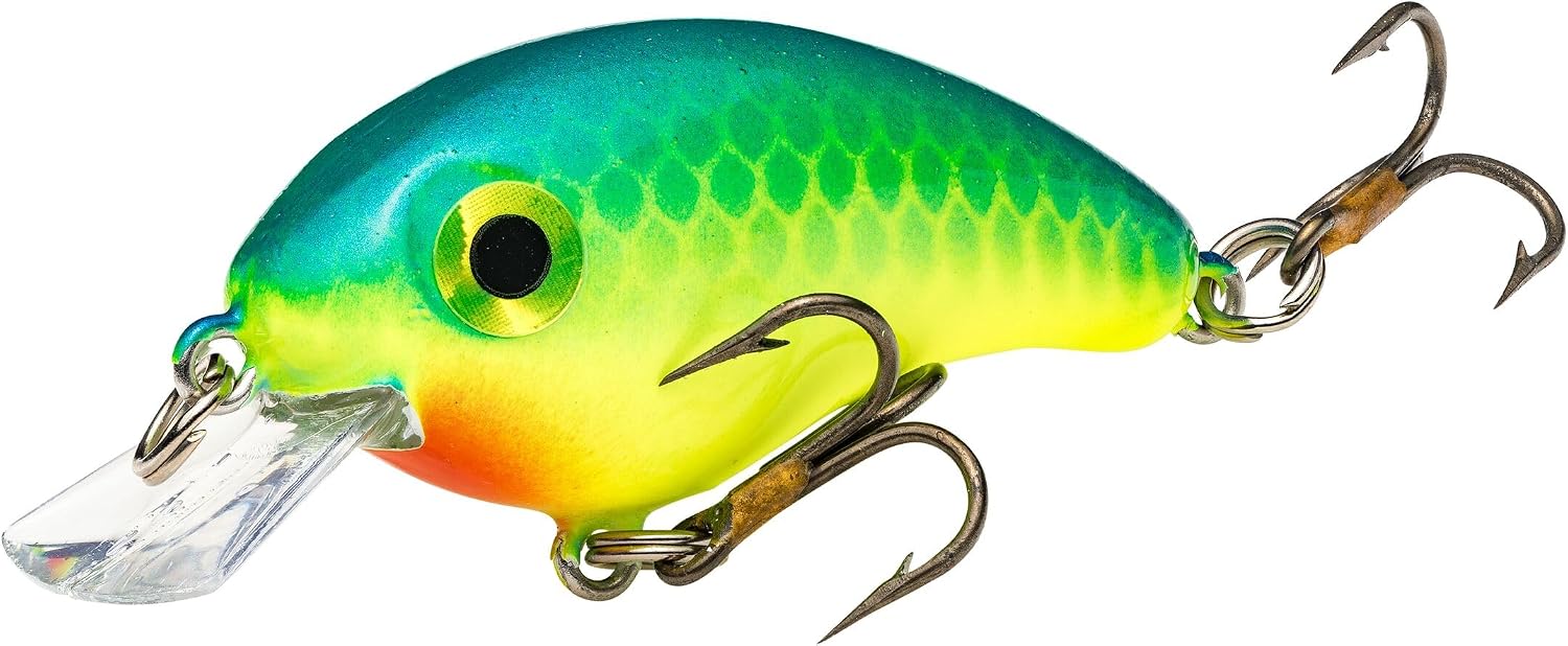 Strike King Bitsy Pond Minnow Crankbait, 3/32 oz, Blue Chartreuse, photo 3 of 6