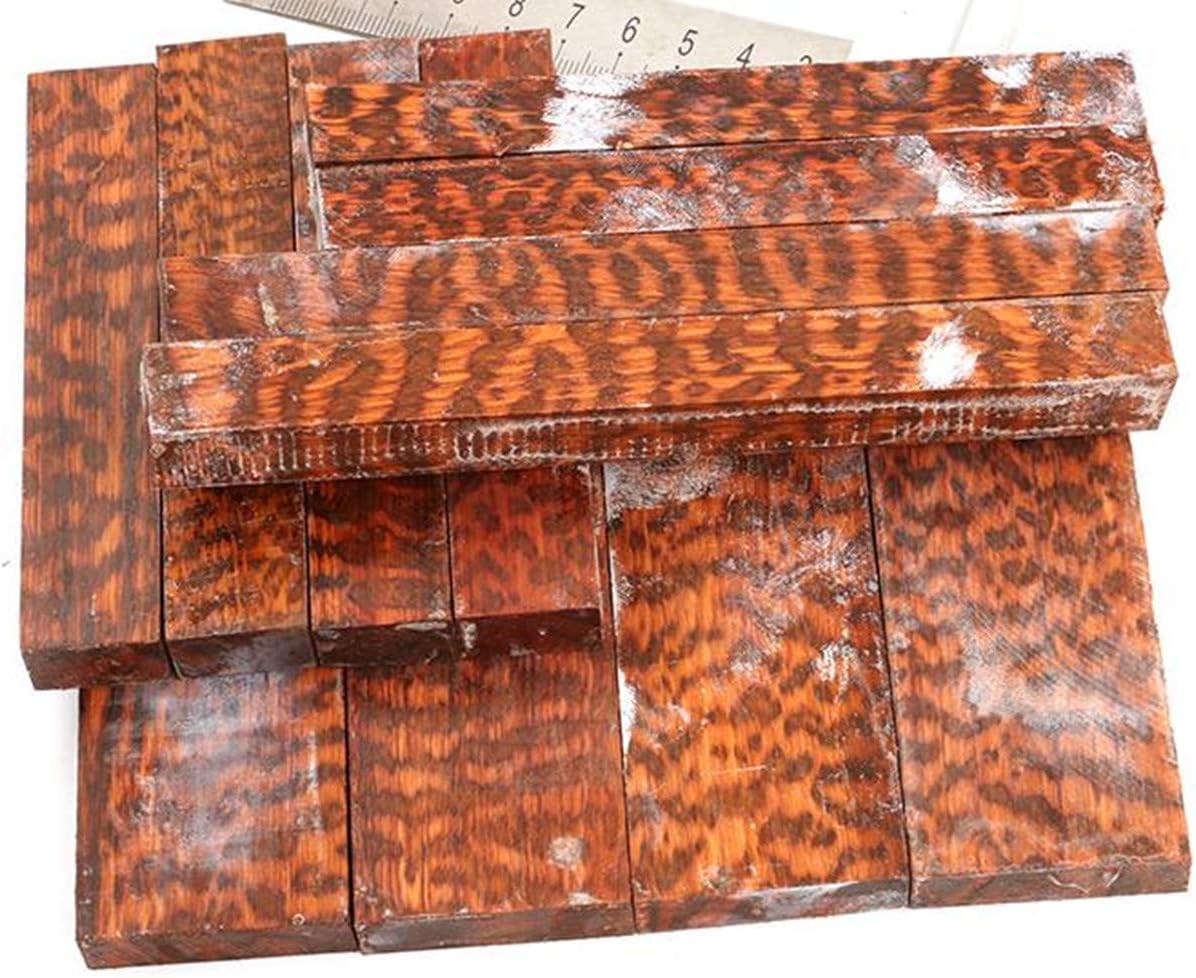 1 Pair Snake Wood Knife Handle Scales Slabs Sword Handles Grips Knives Custom DIY Material Tool for Blank Blades-4.72"x1.57"x0.39"(Each is Unique)