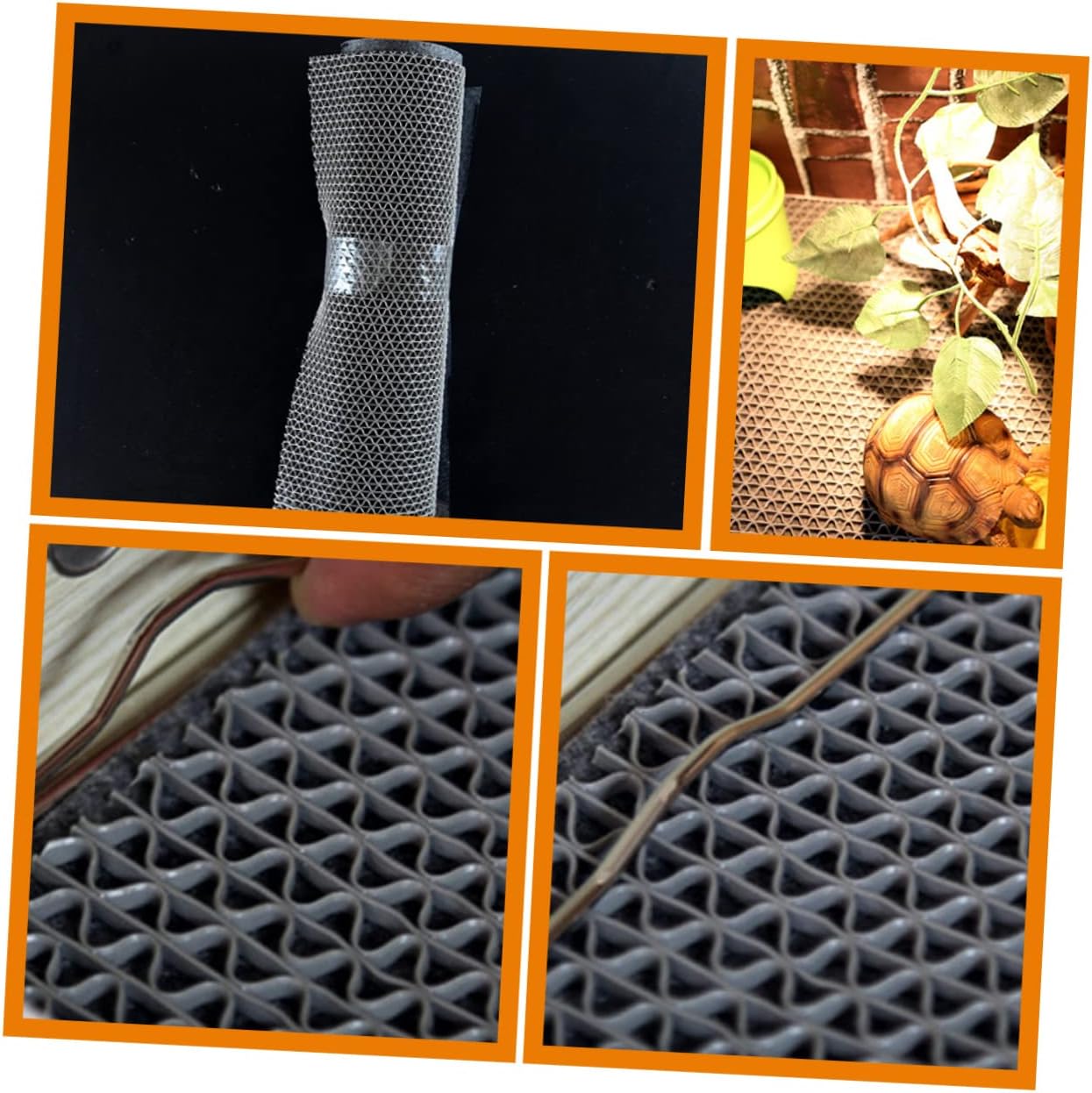 YARNOW 3-in-1 Reptile Carpet Mat for Tortoise Lizard Non-Adhesive Terrarium Liner Sturdy Household Bedding for Snake Substrate Reusable Reptile Accessories