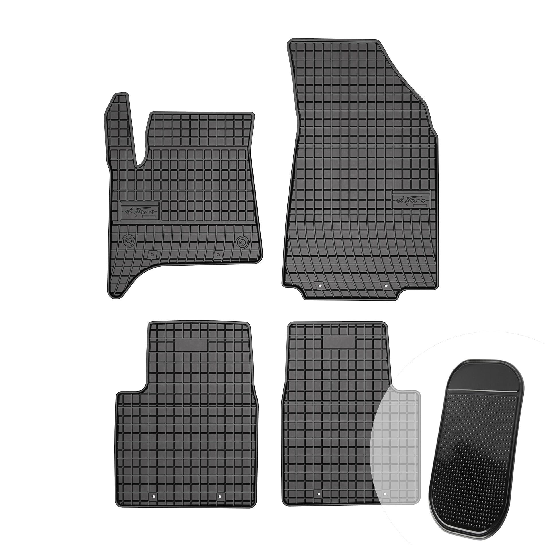 Alfombrillas de coche impermeables y antideslizantes de goma 8