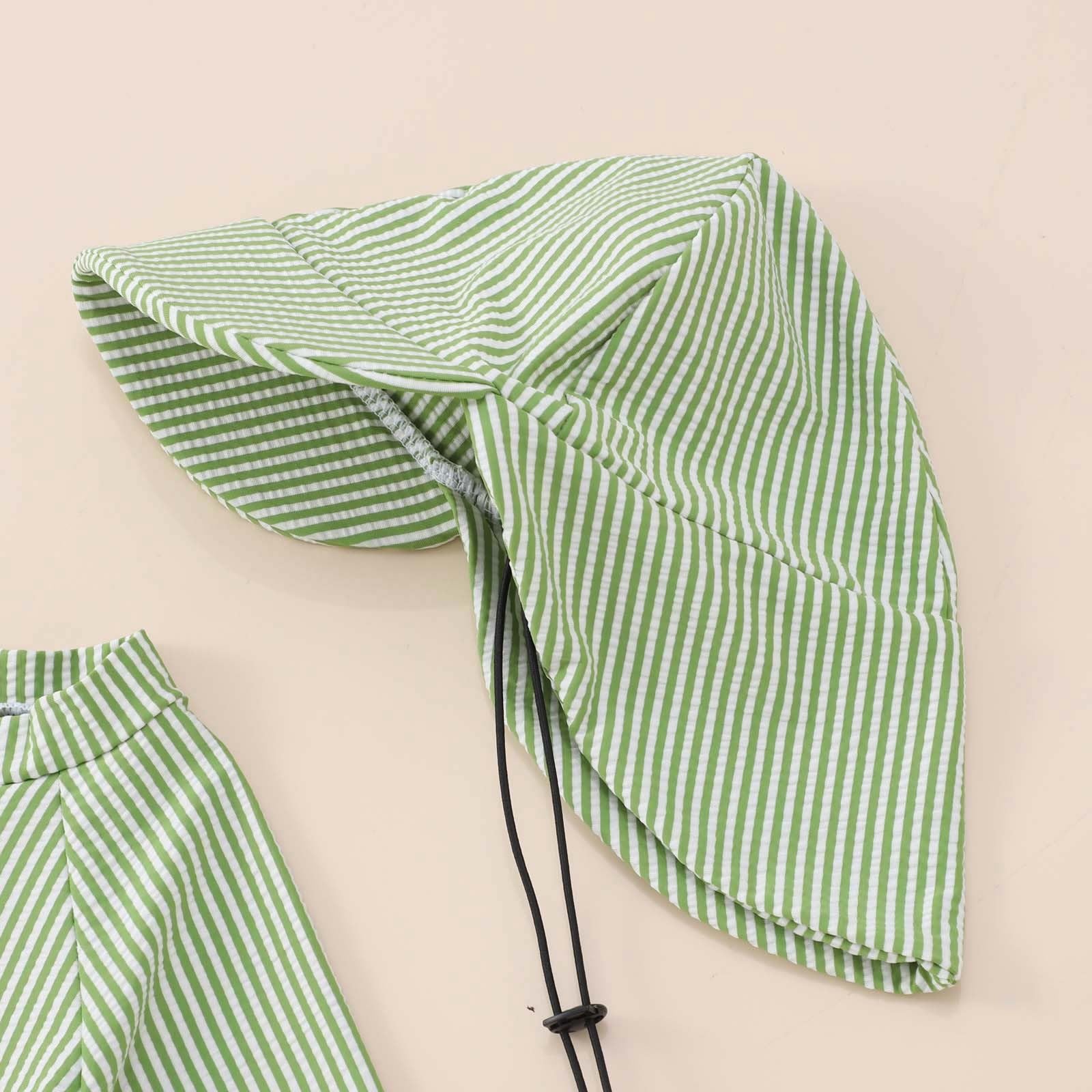 Generisch Ensemble de maillots de bain pour enfant et bébé garçon de 0 à 3 ans avec chapeau Rash Guard Maillot de bain d'été pour garçon de 0 à 3 ans