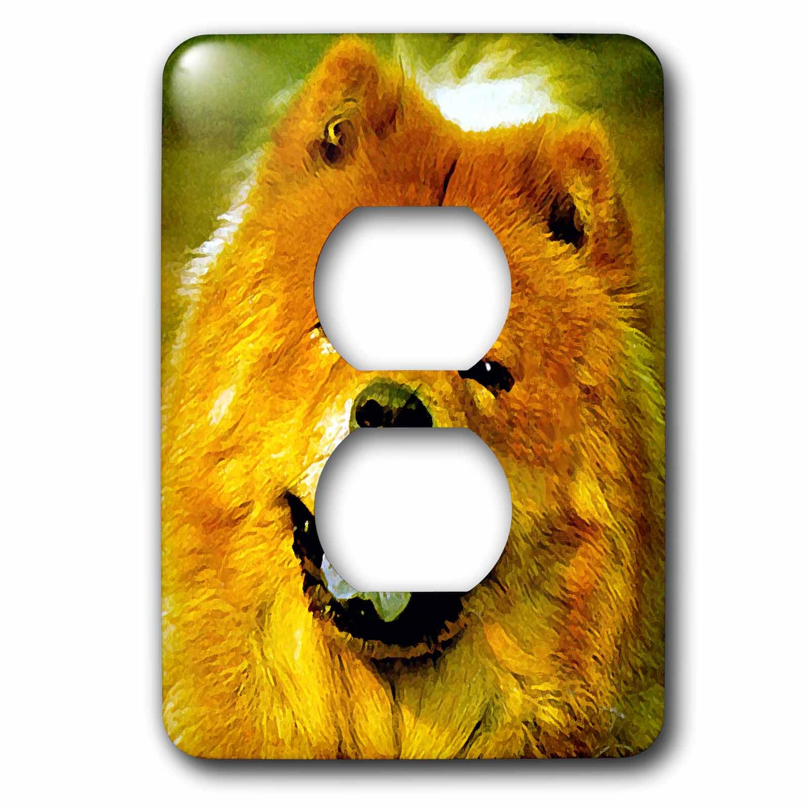 Chow Chow 2 Cache de prise pour sublimer la décoration de votre salon cosy