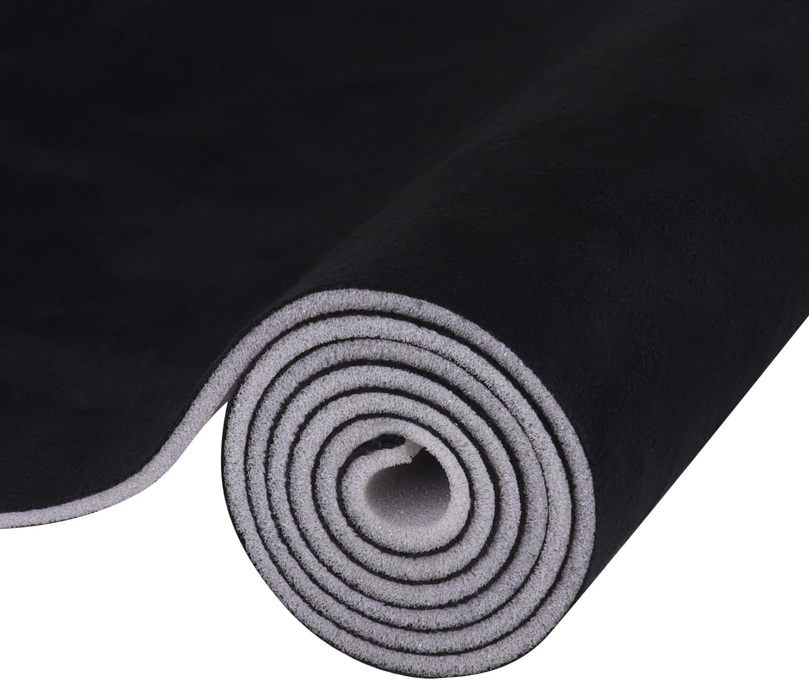 4Bang Black Suede Headliner Fabric Repair Micro-Suede Headliner Material with Foam Backing Replacement for Car Headliner,RV,SUV,DIY Home Project (Dark Black, 20inchx60inch)