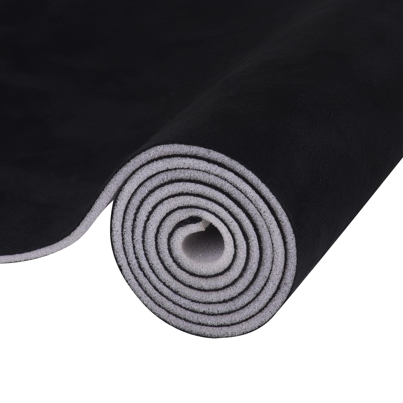 4Bang Black Suede Headliner Fabric Repair Micro-Suede Headliner Material with Foam Backing Replacement for Car Headliner,RV,SUV,DIY Home Project (Dark