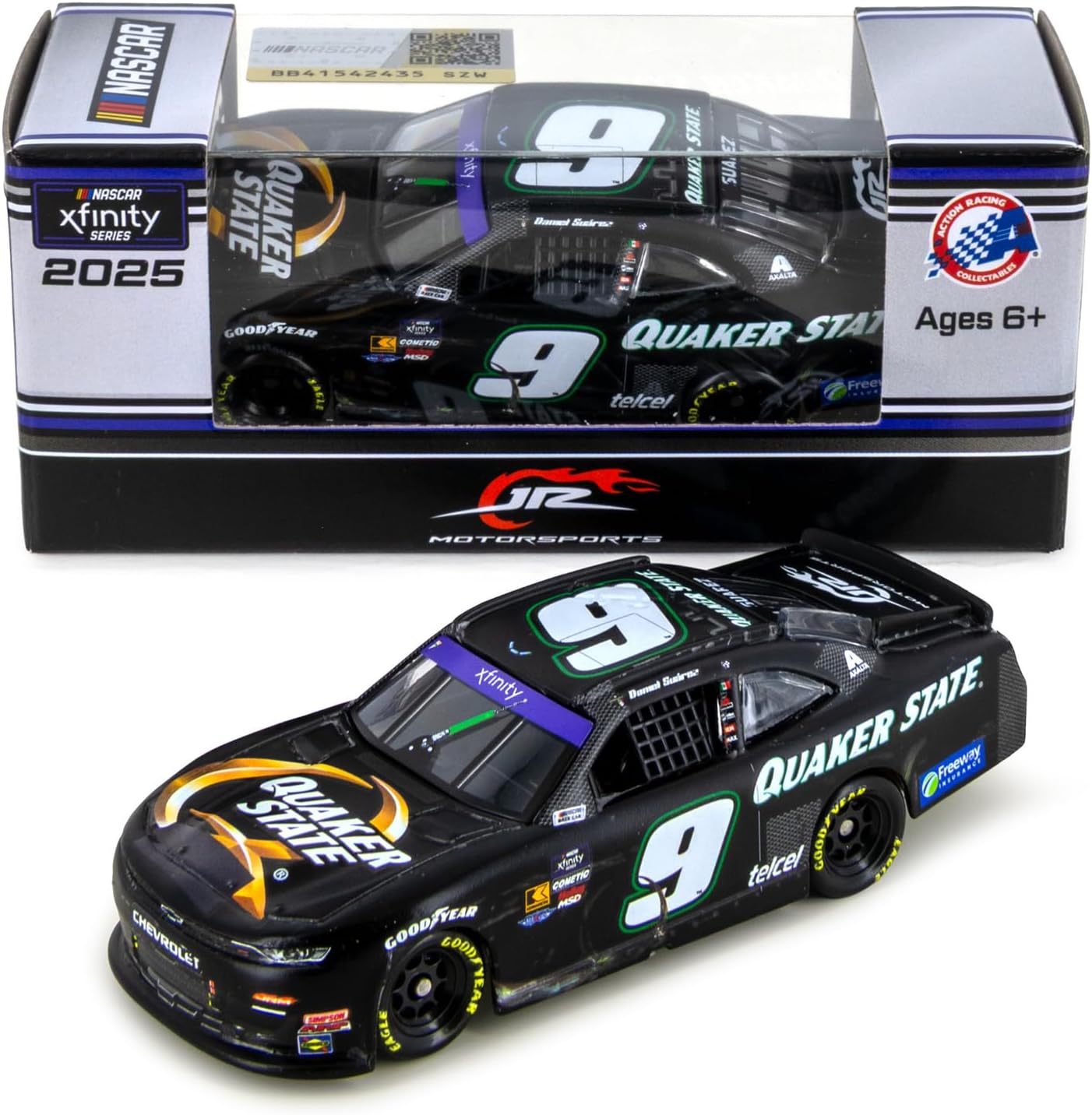 Daniel Suarez 2025 Mexico City Race Win ARC Diecast Car 1:64 Scale