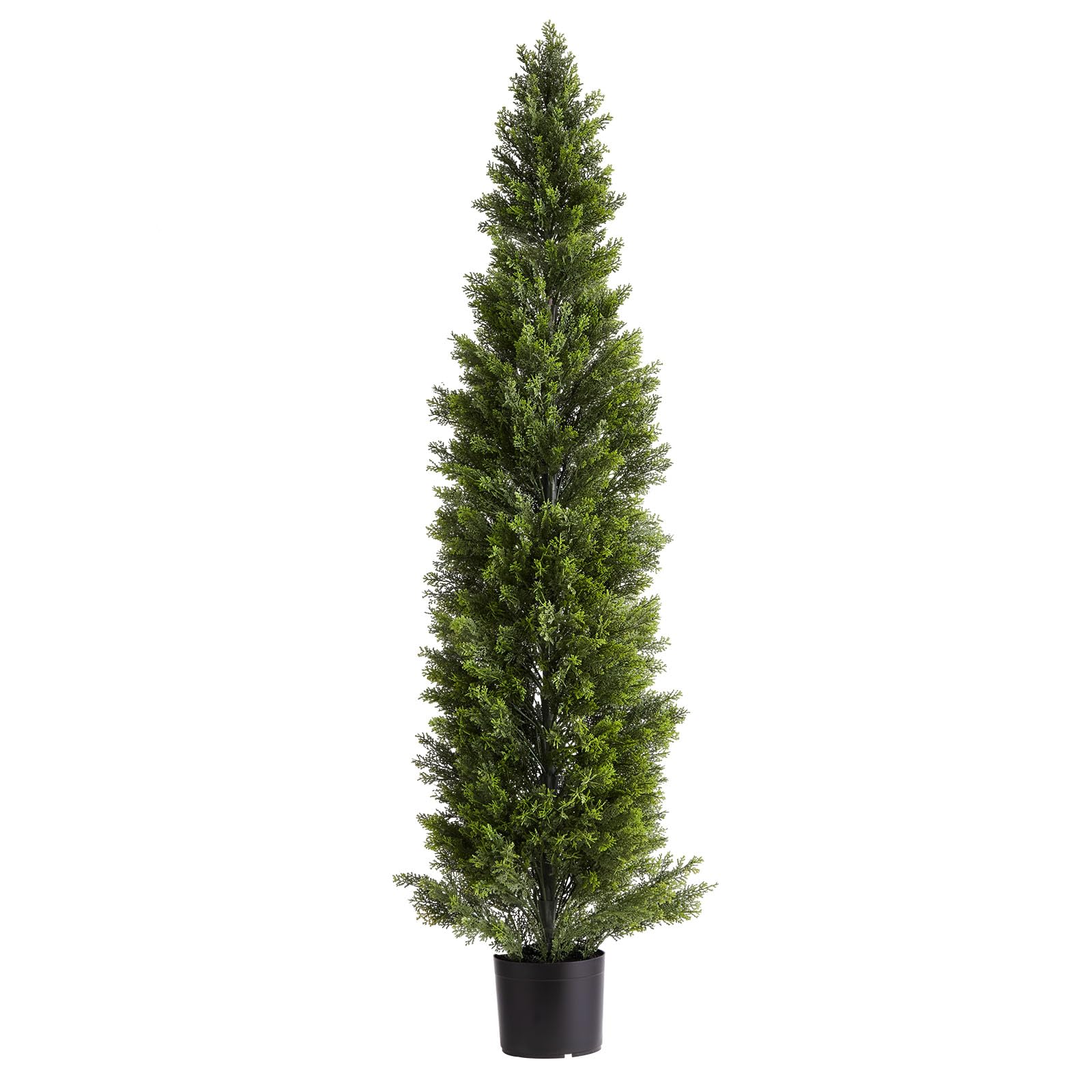 VEVOR Alberi di Cedro Artificiali Topiari, 2 Set da 1524 mm, Arbusti di Pino Finto, Piante Finte di Seta dall'Aspetto Reale, Facile da Montare per Decorare Portico Anteriore, Patio Esterno, Giardino