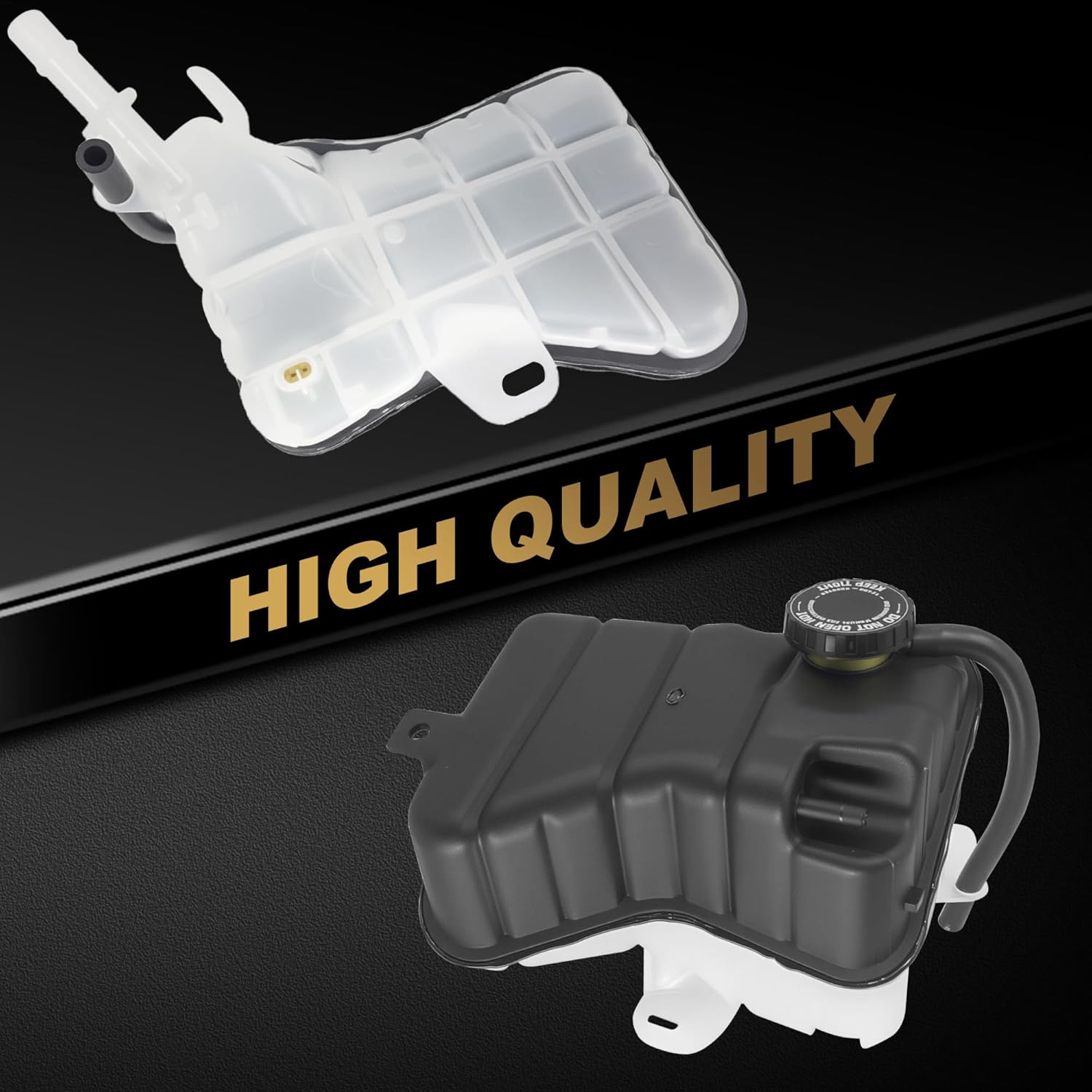 PartsFlow 603-122 Coolant Reservoir Tank W/Cap And Pipe Compatible With 2000-2005 Cadillac DeVille 2001-2003 Oldsmobile Aurora 2004-2005 Pontiac Bonneville 26032950