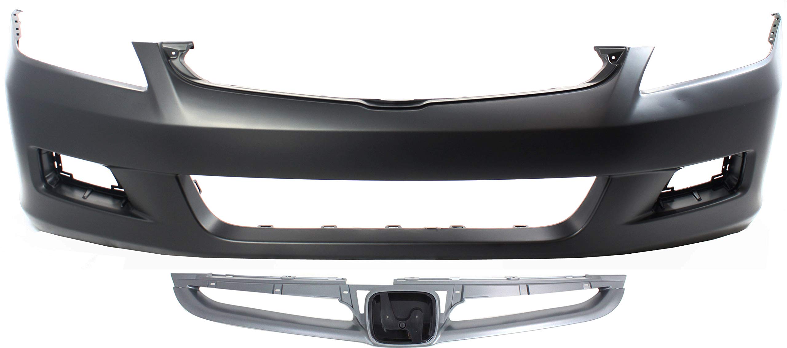 Garage-Pro Front Bumper Cover Kit Compatible With Honda Accord 2006-2007, Primed, Sedan