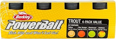 Berkley PowerBait Trout Dough Bait, 4 count