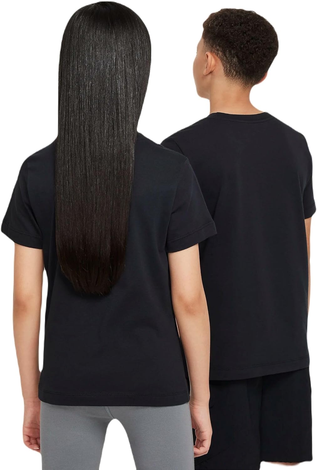 Nike Unisex Big Kids' Sportswear Club T-Shirt (Large Swoosh Logo) - Boys and Girls - Image 2